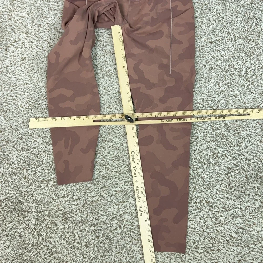 Nike Pants Womens M Red Camo Ankle Leggings Dri FIT Universa Yoga Gym Workout